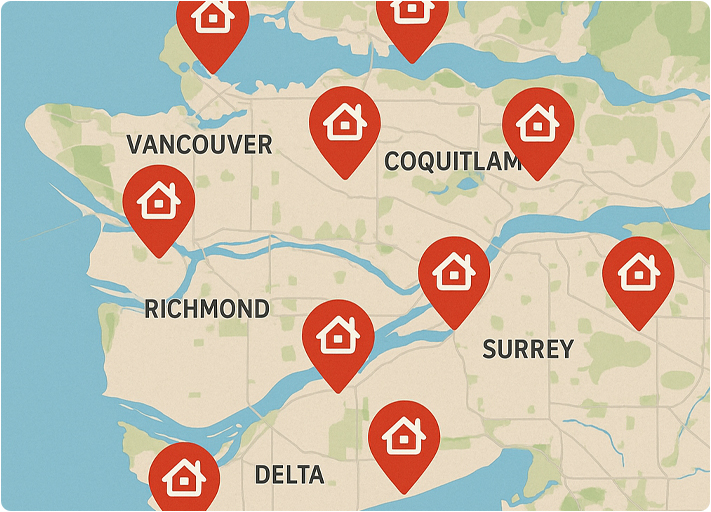 Service area map